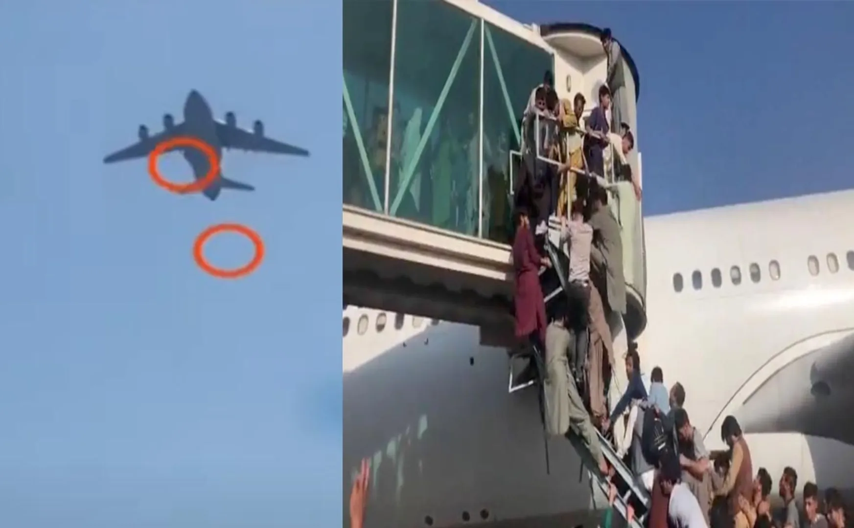 Afghanistan kabul airport peoples us airforce flight  